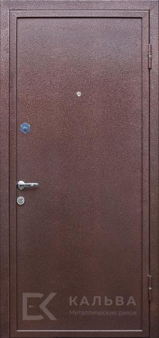 Фото «Металлическая дверь антик медь МДФ графит с вставками для квартиры №7»